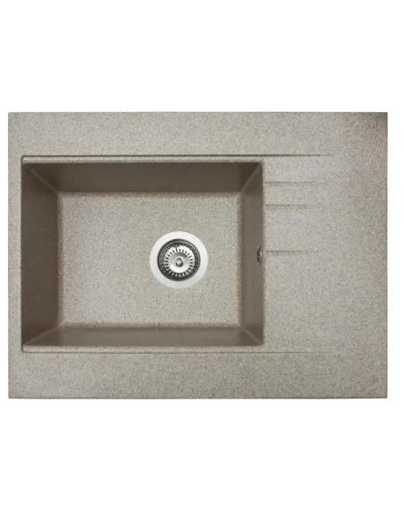 Мойка кухонная каменная прямоугольная Miraggio Bodrum 650 Terra, 649x500x220 мм - 6
