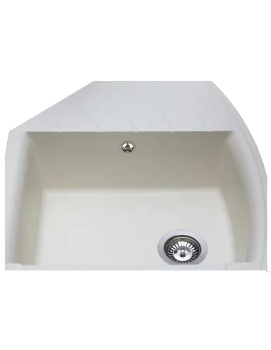 Мойка кухонная каменная угловая Miraggio Europe Jasmine, 1100х575х205 мм - 4