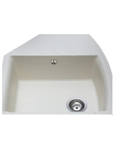 Мойка кухонная каменная угловая Miraggio Europe Jasmine, 1100х575х205 мм - 4