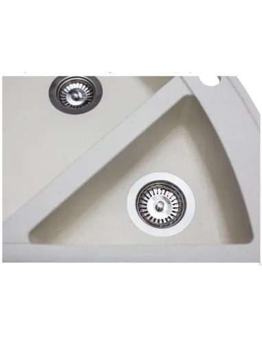 Мойка кухонная каменная угловая Miraggio Europe Jasmine, 1100х575х205 мм - 5