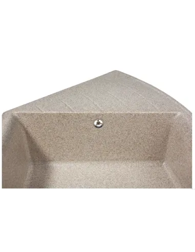 Мойка кухонная каменная угловая Miraggio Europe Terra, 1100х575х205 мм - 4