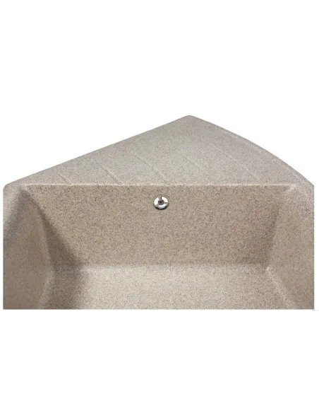 Мойка кухонная каменная угловая Miraggio Europe Terra, 1100х575х205 мм - 4