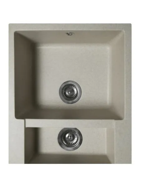Мойка кухонная каменная прямоугольная Miraggio La Pas Sand, 786x489x203 мм - 1