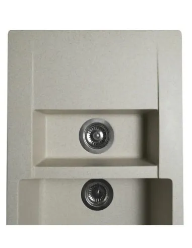 Мойка кухонная каменная прямоугольная Miraggio La Pas Sand, 786x489x203 мм - 2