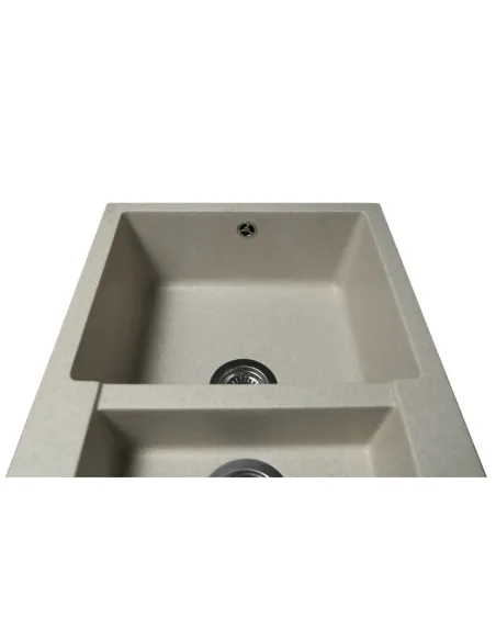 Мойка кухонная каменная прямоугольная Miraggio La Pas Sand, 786x489x203 мм - 3