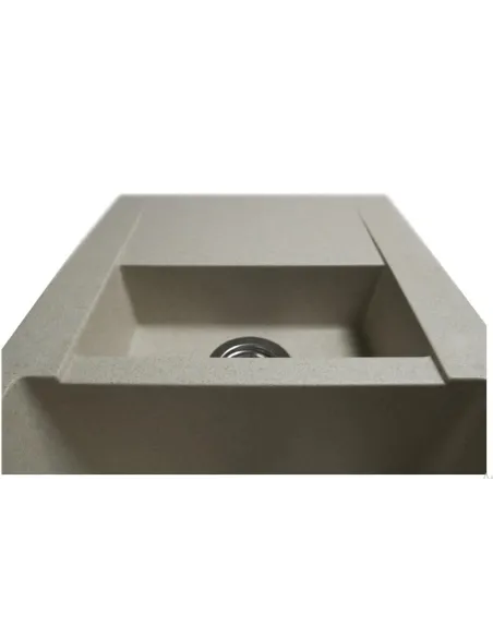 Мойка кухонная каменная прямоугольная Miraggio La Pas Sand, 786x489x203 мм - 4