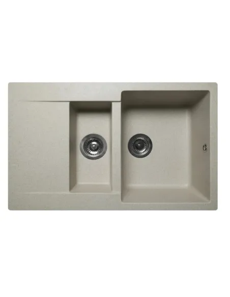Мойка кухонная каменная прямоугольная Miraggio La Pas Sand, 786x489x203 мм - 8
