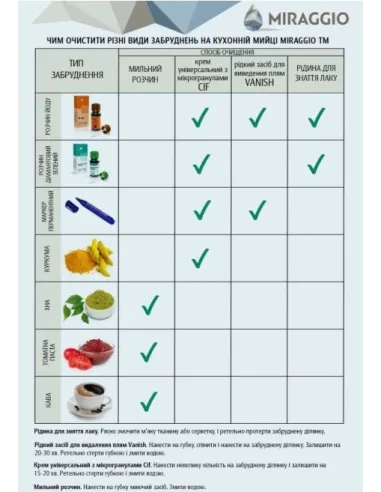 Мойка кухонная каменная прямоугольная Miraggio La Pas Jasmine,786x489x203 мм - 1