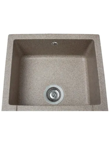 Мойка кухонная каменная прямоугольная Miraggio La Pas Terra, 786x489x203 мм - 3