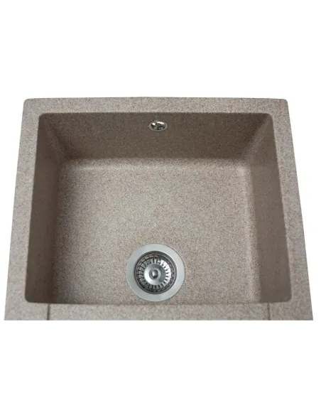 Мойка кухонная каменная прямоугольная Miraggio La Pas Terra, 786x489x203 мм - 3