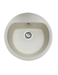 Мийка кухонна кам`яна кругла Miraggio Malibu Jasmine, 516х516х219 мм - 3