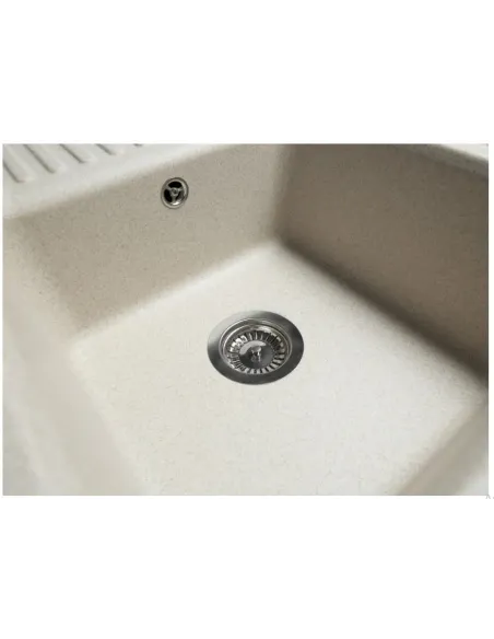 Мойка кухонная каменная прямоугольная Miraggio Orlean Sand, 861х496x220 мм - 4