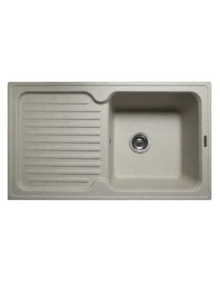 Мойка кухонная каменная прямоугольная Miraggio Orlean Sand, 861х496x220 мм - 5