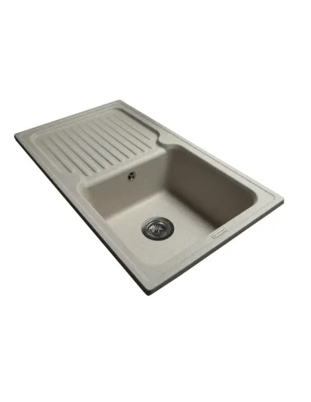 Мойка кухонная каменная прямоугольная Miraggio Orlean Sand, 861х496x220 мм - 6