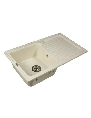 Мойка кухонная каменная прямоугольная Miraggio Orlean Jasmine, 861х496x220 мм - 3