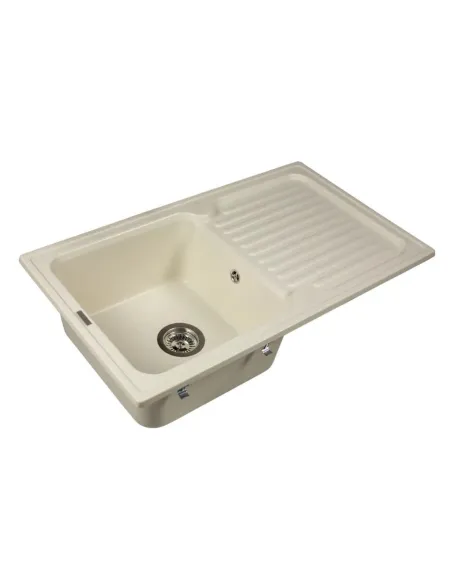 Мойка кухонная каменная прямоугольная Miraggio Orlean Jasmine, 861х496x220 мм - 3