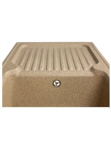 Мойка кухонная каменная прямоугольная Miraggio Orlean Terra, 861х496x220 мм - 3