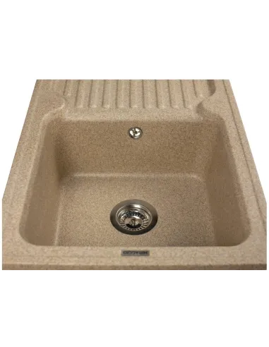 Мойка кухонная каменная прямоугольная Miraggio Orlean Terra, 861х496x220 мм - 4