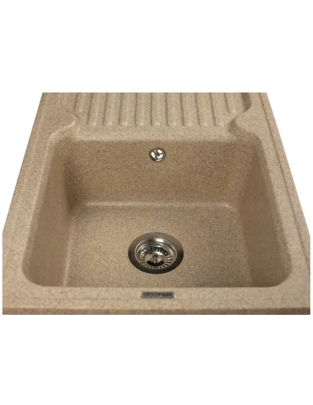 Мойка кухонная каменная прямоугольная Miraggio Orlean Terra, 861х496x220 мм - 4