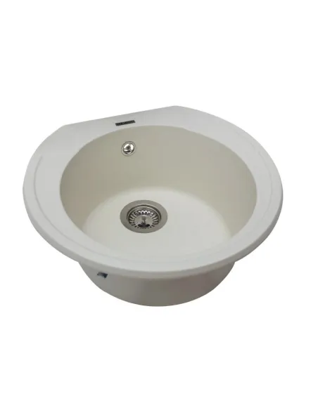 Мойка кухонная каменная круглая Miraggio Tuluza Jasmine, 525х483х204 мм - 4