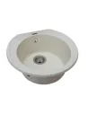 Мойка кухонная каменная круглая Miraggio Tuluza Jasmine, 525х483х204 мм - 4