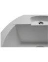 Мийка кухонна кам`яна кругла Miraggio Valencia White, 446х446х196 мм - 2