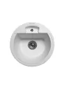 Мийка кухонна кам`яна кругла Miraggio Valencia White, 446х446х196 мм - 6