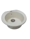 Мийка кухонна кам`яна кругла Miraggio Valencia Jasmine, 446х446х196 мм - 4