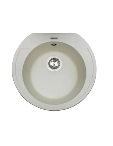 Мойка кухонная каменная круглая Miraggio Valencia Jasmine, 446х446х196 мм - 5