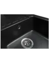 Мийка кухонна кам`яна прямокутна Miraggio Versal Black, 758х462х201 мм - 3
