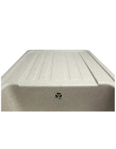 Мойка кухонная каменная прямоугольная Miraggio Versal Sand, 758х462х201 мм - 3