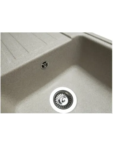 Мойка кухонная каменная прямоугольная Miraggio Versal Sand, 758х462х201 мм - 4