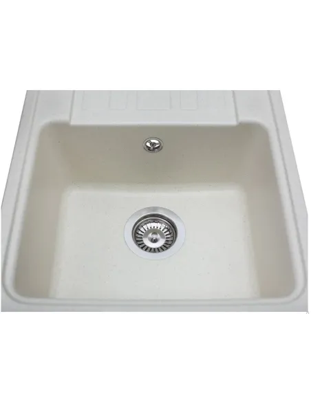 Мойка кухонная каменная прямоугольная Miraggio Versal Jasmine, 758х462х201 мм - 3