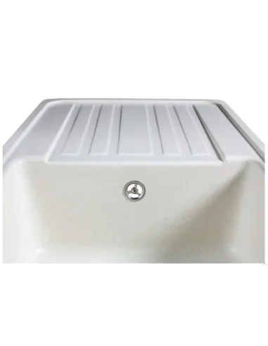 Мойка кухонная каменная прямоугольная Miraggio Versal Jasmine, 758х462х201 мм - 4