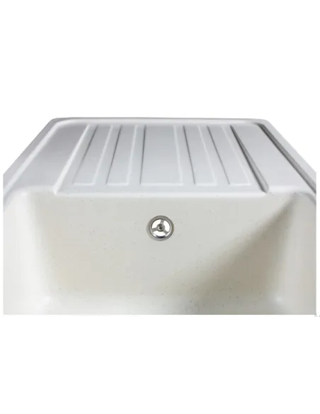 Мойка кухонная каменная прямоугольная Miraggio Versal Jasmine, 758х462х201 мм - 4