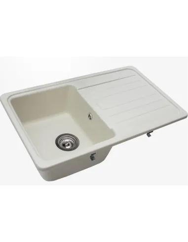 Мойка кухонная каменная прямоугольная Miraggio Versal Jasmine, 758х462х201 мм - 5