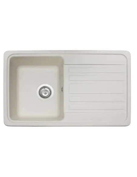 Мойка кухонная каменная прямоугольная Miraggio Versal Jasmine, 758х462х201 мм - 6