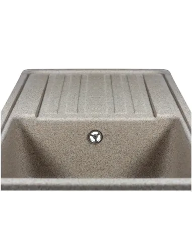 Мойка кухонная каменная прямоугольная Miraggio Versal Terra, 758х462х201 мм - 3