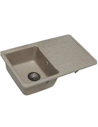Мойка кухонная каменная прямоугольная Miraggio Versal Terra, 758х462х201 мм - 4
