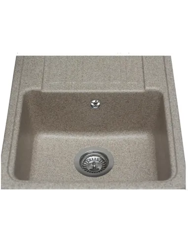 Мойка кухонная каменная прямоугольная Miraggio Versal Terra, 758х462х201 мм - 5