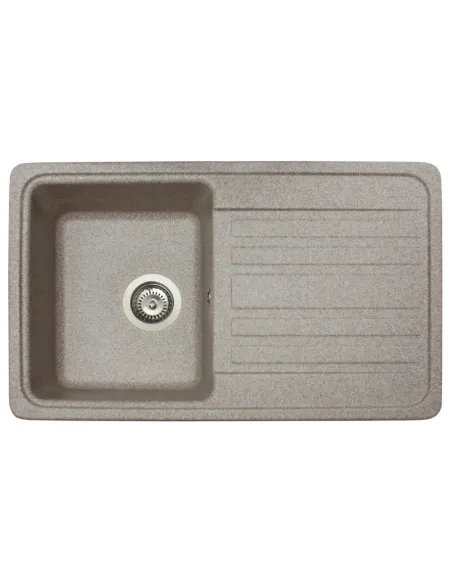 Мойка кухонная каменная прямоугольная Miraggio Versal Terra, 758х462х201 мм - 6