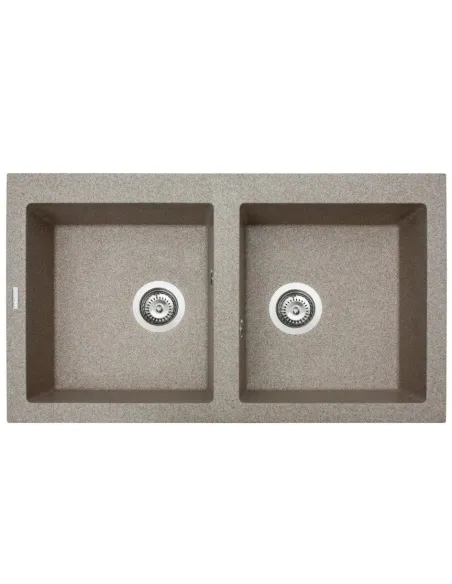 Мойка кухонная каменная прямоугольная Miraggio Westeros Terra, 875x504x199 мм - 3