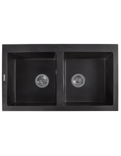Мийка кухонна кам`яна прямокутна Miraggio Westeros Black, 875x504x199 мм - 5