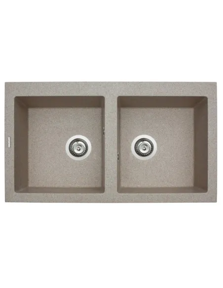 Мойка кухонная каменная прямоугольная Miraggio Westeros Sand, 875x504x199 мм - 1