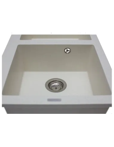 Мойка кухонная каменная прямоугольная Miraggio Westeros Jasmine, 875x504x199 мм - 3