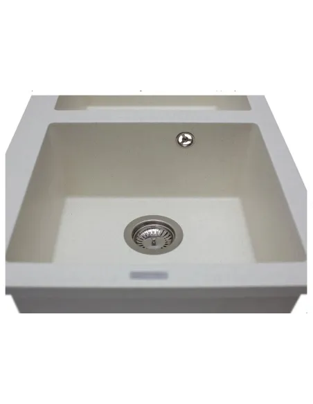 Мойка кухонная каменная прямоугольная Miraggio Westeros Jasmine, 875x504x199 мм - 3