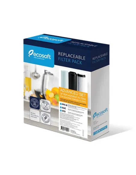 Покращений набір картриджів для фільтрів зворотного осмосу Ecosoft 1-2-3 CHV3ECO - 2