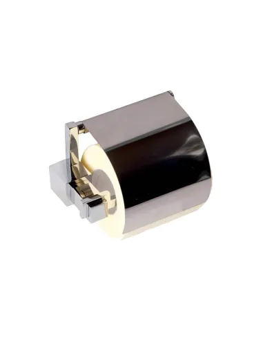 Тримач для туалетного паперу Kugu С5 511 з кришкою, латунь, хром - 4