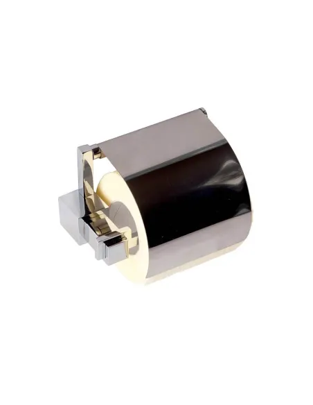 Тримач для туалетного паперу Kugu С5 511 з кришкою, латунь, хром - 4