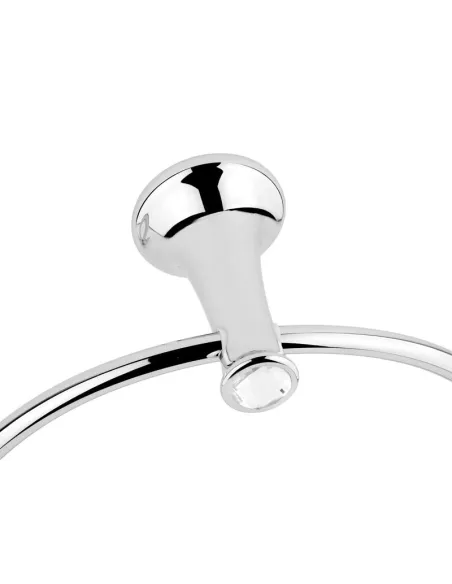 Рушникотримувач Kugu Bavaria 304C кільце, латунь, хром - 4